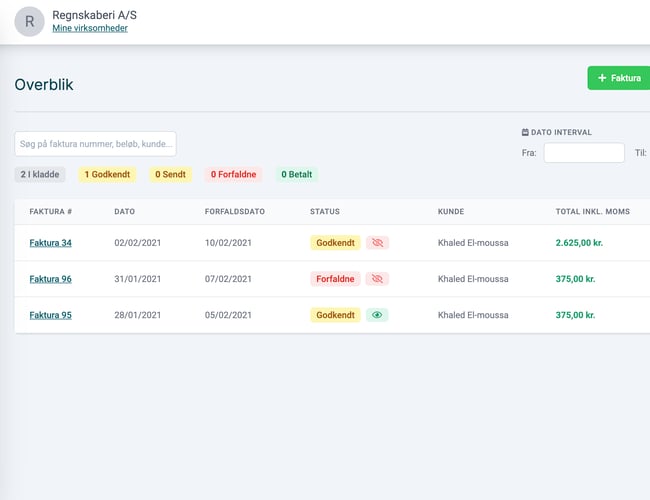 Ikke færdigt regnskabsprogram til salg