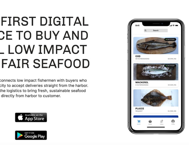 Blue Lobster - App (kildekoder) til salg af frisk fisk via app-system