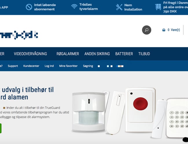 10 år gammel webshop i helt nyt design