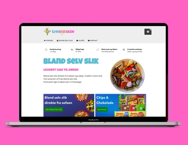 Webshop - Online slikbutik med stort vækstpotentiale - Omsætning på de første 3 måneder er over 50.000 kr. 