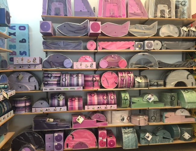 Stækt nedsat ved hurtig handel.  salg af tøj og tilbehør til de mindste (4,3 millioner i omsætning 2015/16)