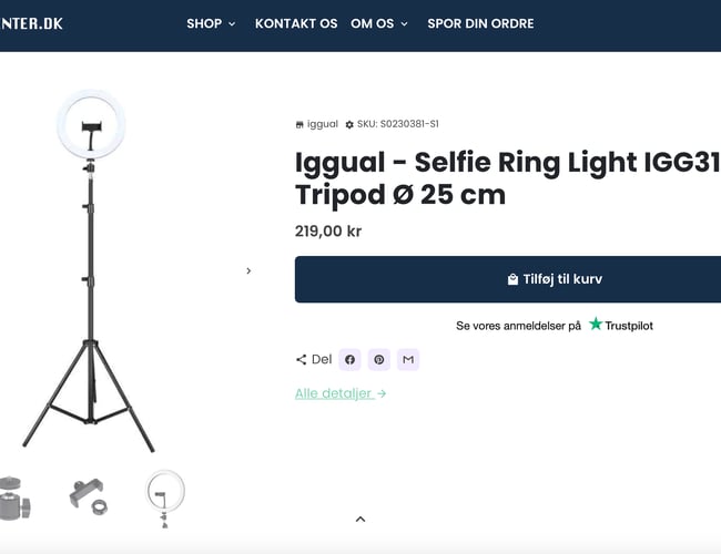 Gadgetcenter.dk - Dropshipping webshop med + 1000 produkter