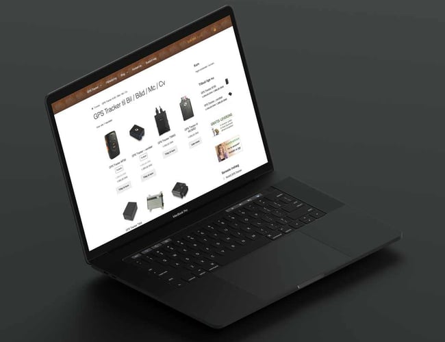 Webshop salg af GPS tracker og flådestyring  - Overskud 80.000 DKK