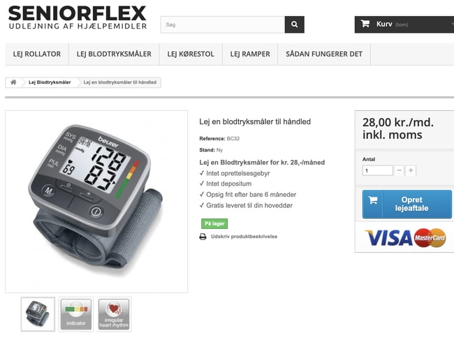 SeniorFlex.dk - Udlejning af Hjælpemidler til Seniorer