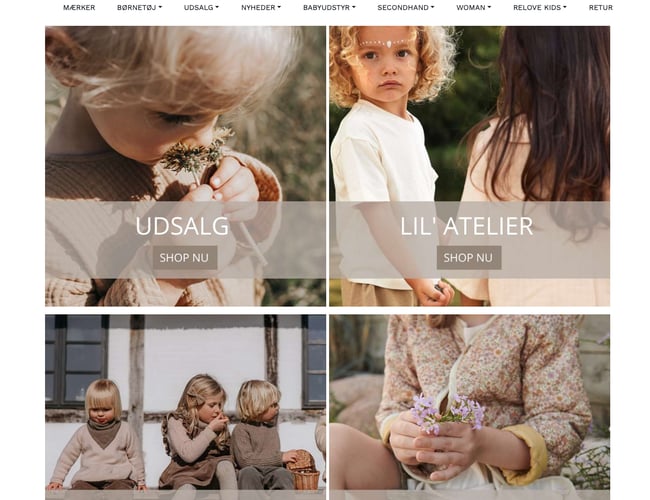 ReloveKids Børnetøjs webshop til salg 