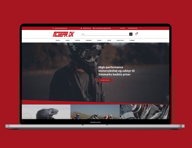 MCGEAR - webshop med motorcykel udstyr og beklædning - ren dropshipping