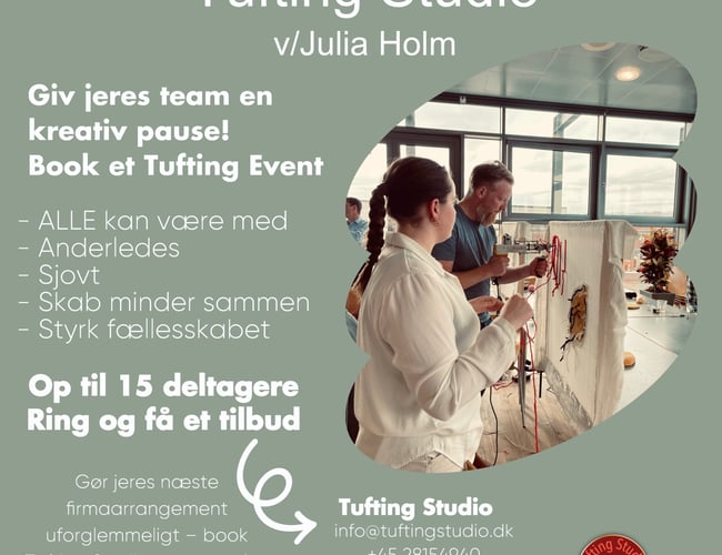Dét håndværk alle snakker om. Tufting Studio søger samarbejde/investor