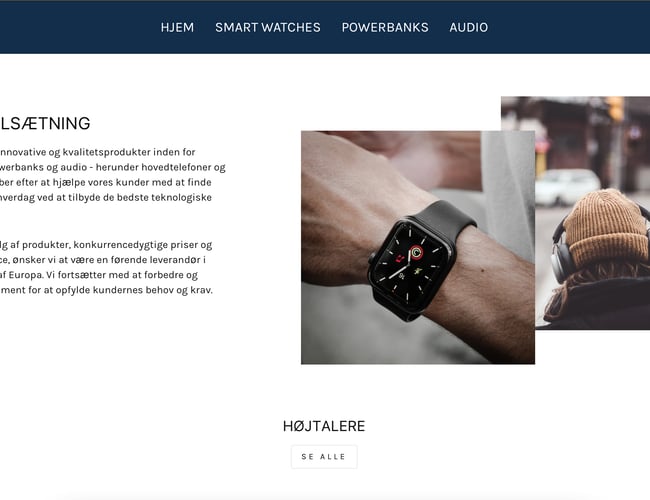 Dropshipping salg af smart-udstyr + audio