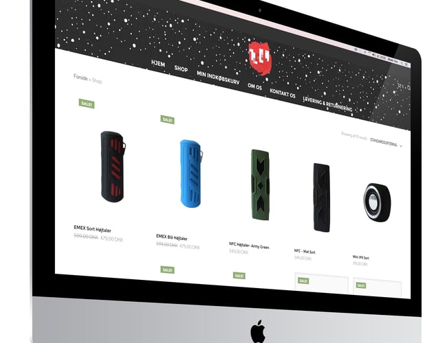 Webshop - Med omsætning