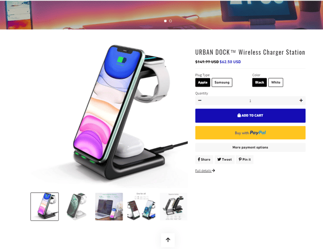 Urbandockstore.com - Webshop ready to make money by selling Wireless chargers and more