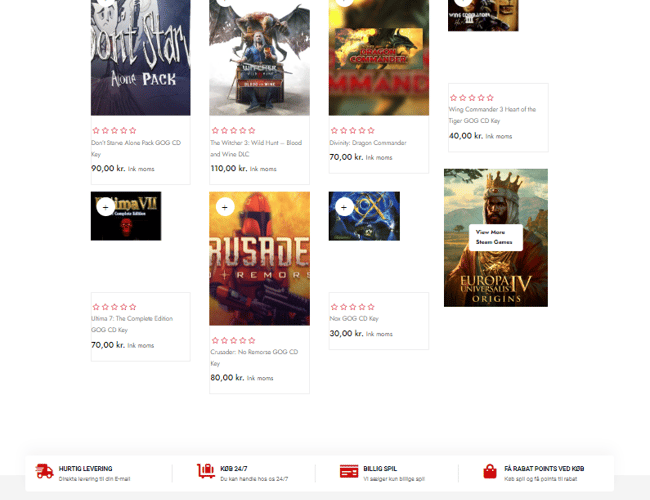 Gamekey.dk - Salg af gaming nøgler