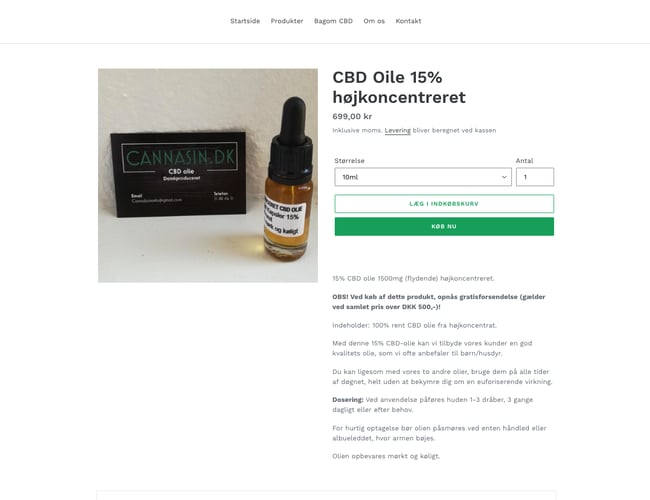 cannasin.dk - Salg af CBD virksomhed med stort køberkartotek og nye kunder hver måned! 