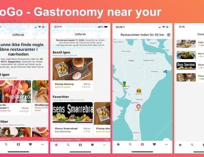 Mad bestillingsplatform - Platformen er testet med 15 forskellige restauranter og cafeer