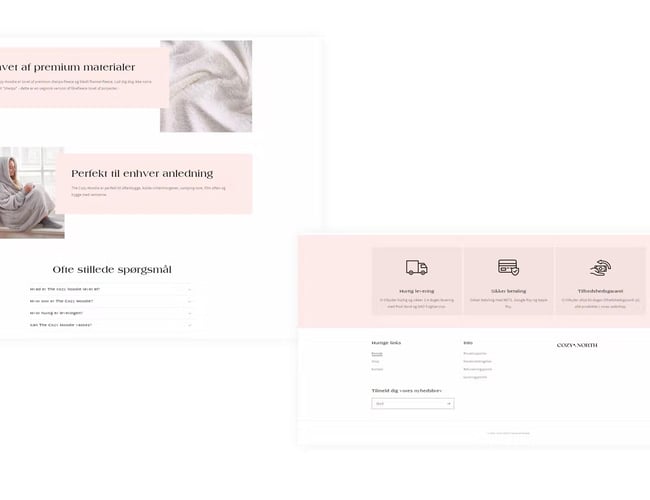 Webshop med stort potentiale! - salg af oversized hoodies i forskellige farver. - med et mindre varelager inkluderet