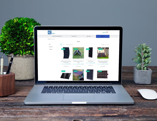 Dropshipping webshop med salg af solceller i høj kvalitet 