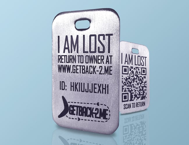 Getback-2.me - Koncept til returnering af tabte genstande (nøgler, telefoner, husdyr etc)