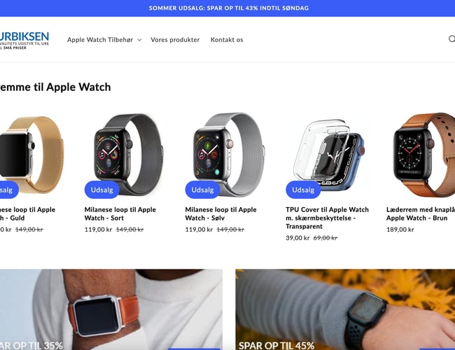Dansk Apple Watch tilbehør webshop - 25.000+ kr. i Omsætning