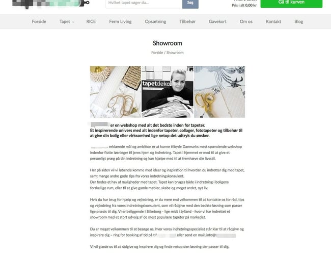 Stærkt nedsat, Skal sælges nu - Interiør Webshop med uforløst potentiale.