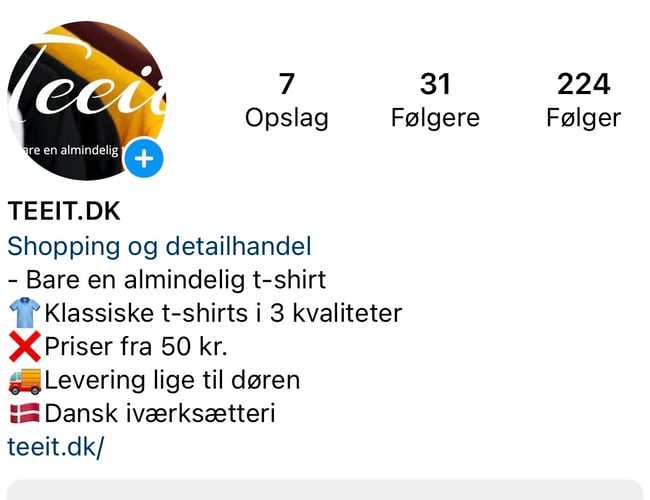 TEEIT.DK - T-SHIRTS LIGE TIL DØREN