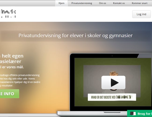 Platform til lektiehjælp og undervisning, fuldt SEO optimeret med 4.000 unikke visninger månedligt.