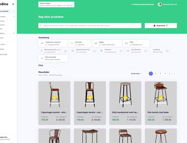 Dropshipping-platform, der forbinder netbutikker med leverandører til salg - Mere end 4.500 oprettede brugere