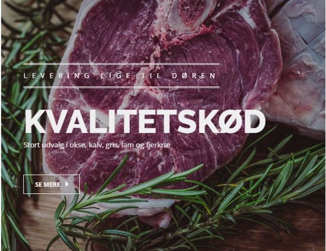 Online Slagterforretning med side 1 placeringer på Google