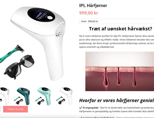Silkehuden.dk - Webshop med den populære IPL Hårfjerner