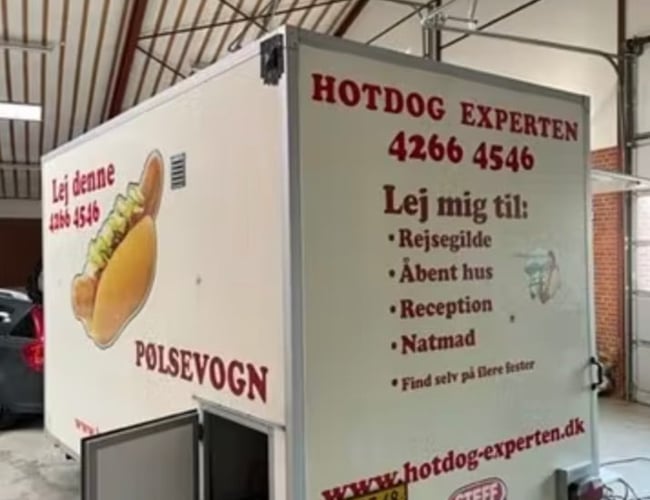 Pølsevogns koncept til salg med arrangement bookinger - Tjen 340.000 kr. som bibeskæftigelse - Trekantområdet