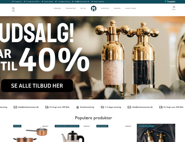 Kørende dropshipping webshop med salg