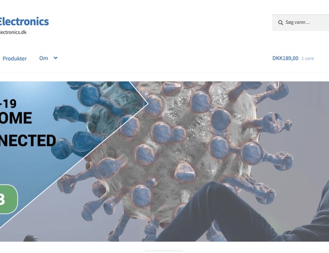 Køreklar webshop med salg af elektronik og tilbehør