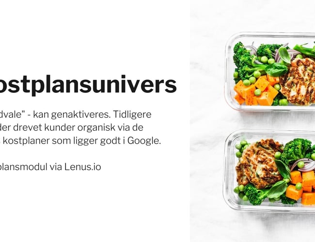 Velbesøgt sundheds- og opskrift hjemmeside - 40.000-120.000 unikke (organiske) besøgende per måned afhængig af sæson 