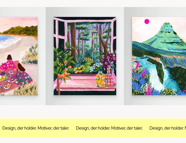 Attraktiv plakatwebshop med automatiseret lager 