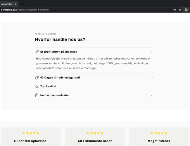 HOMESTYLE l 100% køreklar dropshipping hjemmeside til salg