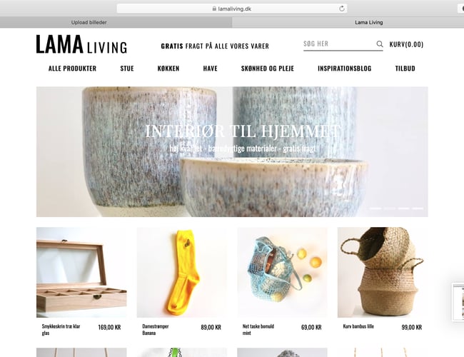 Webshoppen lamaliving sælges - Interiør til hjemmet