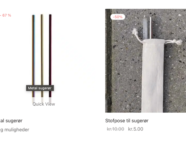 Webshop indenfor bæredygtig livsstil