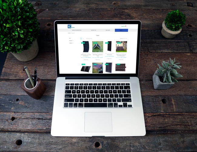 Dropshipping webshop med salg af solceller i høj kvalitet 