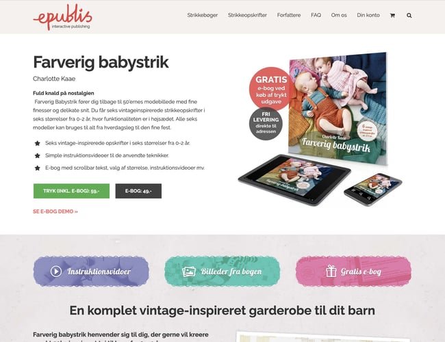 Webshop - Forlag med digitale udgivelser inkl. varelager (værdi 69.412,-)