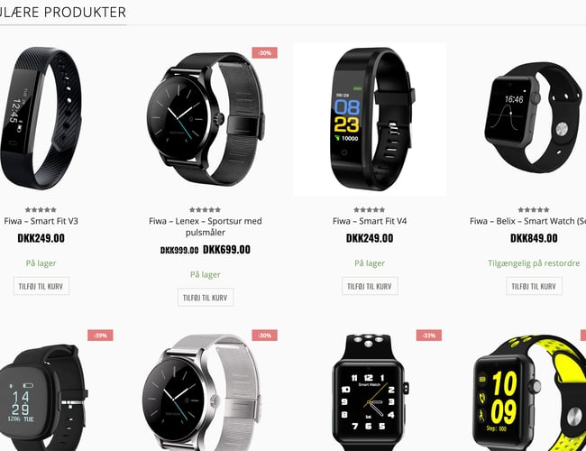 Sportsur hjemmeside sælges med mulighed for høj avance (75 ordre på 7 måneder)