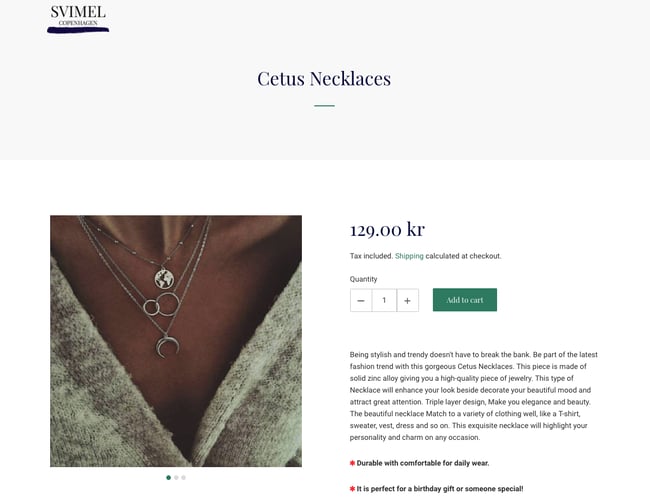 Svimel.com - Ny smykkeshop med over 166.000kr i omsætning siden januar