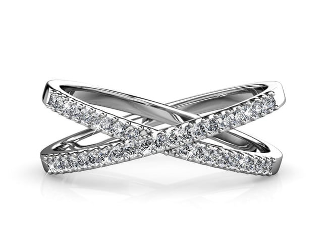 Unikt, stort parti smykker med ægte Swarovski krystaller